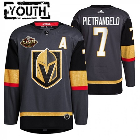 Camisola Vegas Golden Knights Alex Pietrangelo 7 2022 NHL All-Star Preto Authentic - Criança